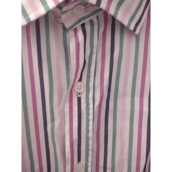 Tailorbyrd Collection Dress Shirt Mens XL Long Sleeve Striped Classic Button Up - Picture 4 of 11